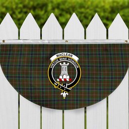 ScotsTee Shop Scottish MacLean of Kingairloch Crest Tartan Non-Pleated Fan Flag Bunting Banner