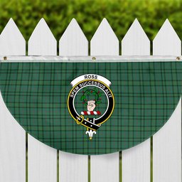 ScotsTee Shop Scottish Ross Hunting Ancient Crest Tartan Non-Pleated Fan Flag Bunting Banner