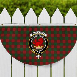 ScotsTee Shop Scottish Moncreiffe Crest Tartan Non-Pleated Fan Flag Bunting Banner
