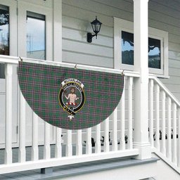 ScotsTee Shop Scottish McFarlane Hunting Ancient Crest Tartan Non-Pleated Fan Flag Bunting Banner