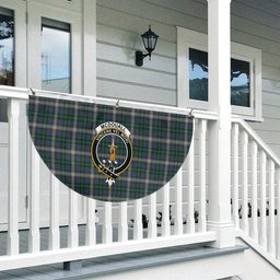 ScotsTee Shop Scottish McDouall Crest Tartan Non-Pleated Fan Flag Bunting Banner