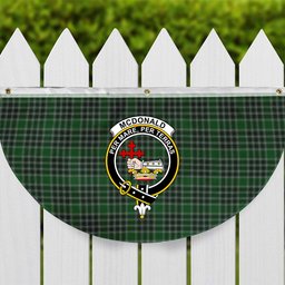 ScotsTee Shop Scottish McDonald Lord of the Isles Hunting Crest Tartan Non-Pleated Fan Flag Bunting Banner