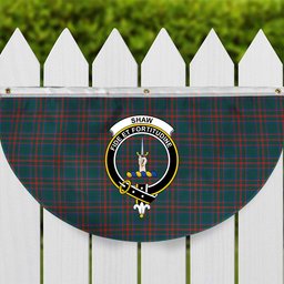 ScotsTee Shop Scottish Shaw of Tordarroch Hunting Modern Crest Tartan Non-Pleated Fan Flag Bunting Banner