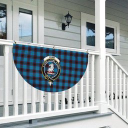 ScotsTee Shop Scottish Hume Ancient Crest Tartan Non-Pleated Fan Flag Bunting Banner