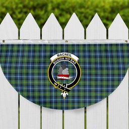 ScotsTee Shop Scottish MacNeill Of Barra Ancient Crest Tartan Non-Pleated Fan Flag Bunting Banner