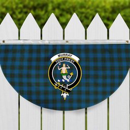 ScotsTee Shop Scottish Murray of Elibank Crest Tartan Non-Pleated Fan Flag Bunting Banner