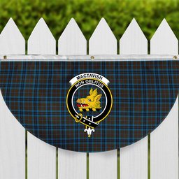 ScotsTee Shop Scottish MacTavish Hunting Modern Crest Tartan Non-Pleated Fan Flag Bunting Banner