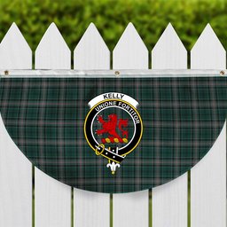 ScotsTee Shop Scottish Kelly of Sleat Hunting Crest Tartan Non-Pleated Fan Flag Bunting Banner