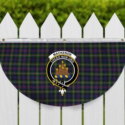 ScotsTee Shop Scottish MacKenzie Morgan Crest Tartan Non-Pleated Fan Flag Bunting Banner