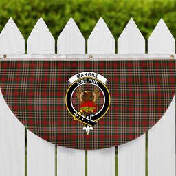 ScotsTee Shop Scottish MakGill Crest Tartan Non-Pleated Fan Flag Bunting Banner
