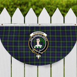 ScotsTee Shop Scottish Paterson Dalgleish Version Crest Tartan Non-Pleated Fan Flag Bunting Banner