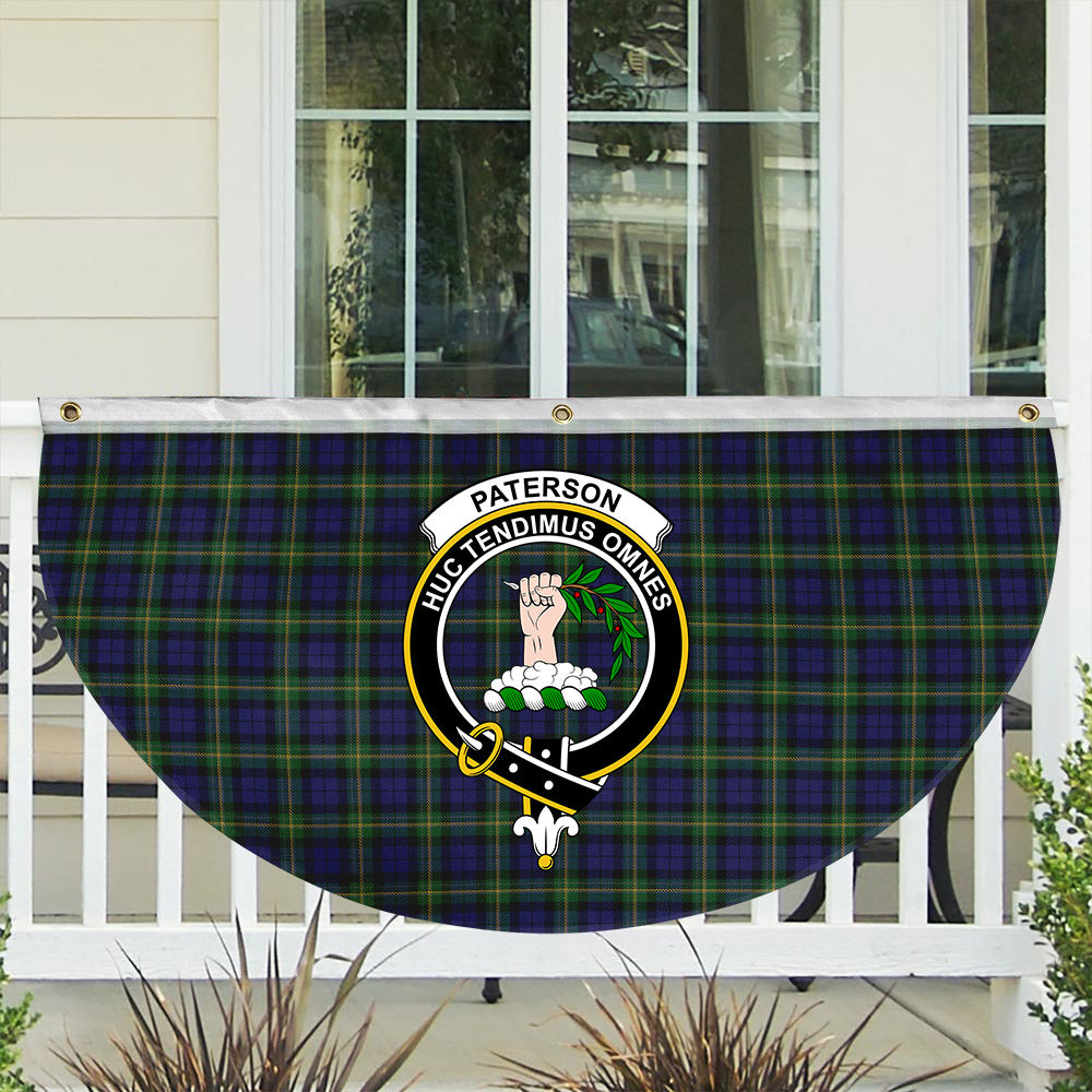 ScotsTee Shop Scottish Paterson Dalgleish Version Crest Tartan Non-Pleated Fan Flag Bunting Banner