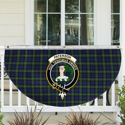 ScotsTee Shop Scottish Paterson Dalgleish Version Crest Tartan Non-Pleated Fan Flag Bunting Banner