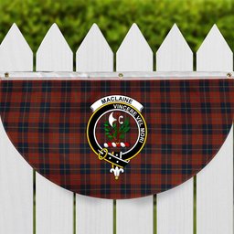 ScotsTee Shop Scottish Maclaine of Lochbuie Auld Sett Crest Tartan Non-Pleated Fan Flag Bunting Banner