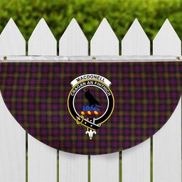 ScotsTee Shop Scottish MacDonell Of Glengarry Modern Crest Tartan Non-Pleated Fan Flag Bunting Banner