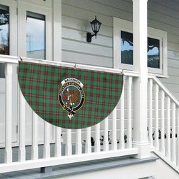 ScotsTee Shop Scottish MacKinnon Hunting Ancient Crest Tartan Non-Pleated Fan Flag Bunting Banner