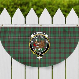 ScotsTee Shop Scottish MacKinnon Hunting Ancient Crest Tartan Non-Pleated Fan Flag Bunting Banner