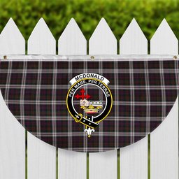 ScotsTee Shop Scottish McDonald Dress Crest Tartan Non-Pleated Fan Flag Bunting Banner