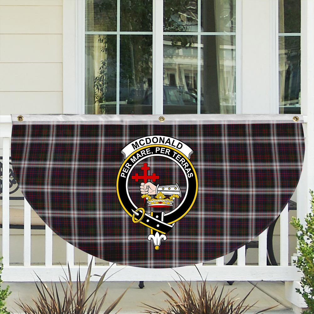 ScotsTee Shop Scottish McDonald Dress Crest Tartan Non-Pleated Fan Flag Bunting Banner