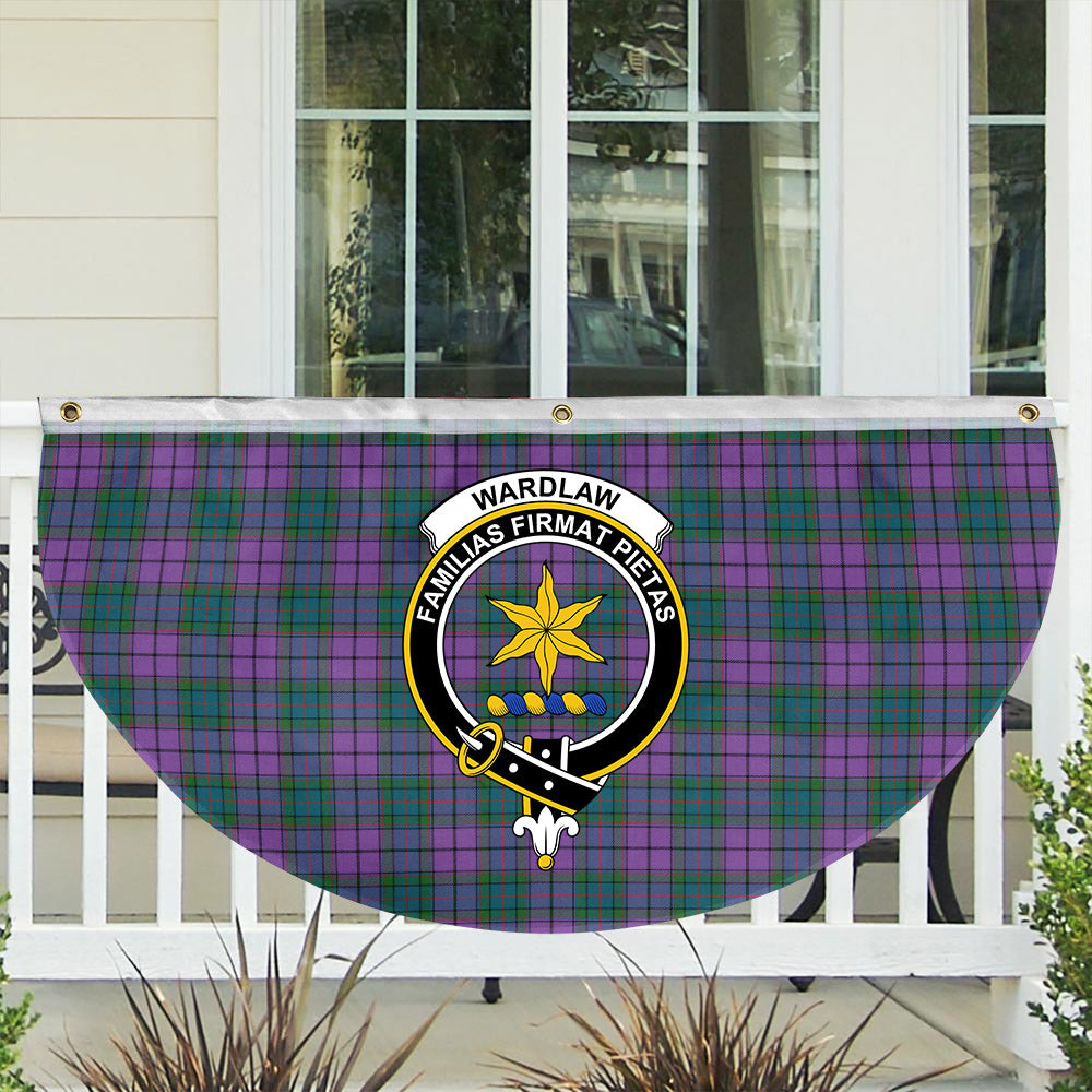 ScotsTee Shop Scottish Wardlaw Ancient Crest Tartan Non-Pleated Fan Flag Bunting Banner
