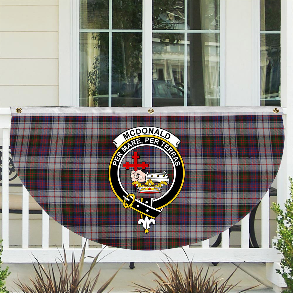 ScotsTee Shop Scottish McDonald Dress Modern Crest Tartan Non-Pleated Fan Flag Bunting Banner