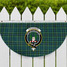 ScotsTee Shop Scottish Stevenson Hunting Ancient Crest Tartan Non-Pleated Fan Flag Bunting Banner