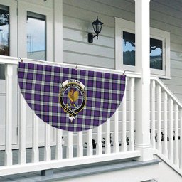 ScotsTee Shop Scottish Sinclair Dress (Dance) Modern Clan Crest Tartan Non-Pleated Fan Flag Bunting Banner