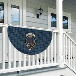 ScotsTee Shop Scottish McCorquodale Crest Tartan Non-Pleated Fan Flag Bunting Banner