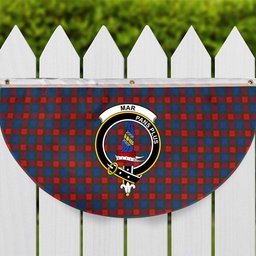ScotsTee Shop Scottish Mar Crest Tartan Non-Pleated Fan Flag Bunting Banner