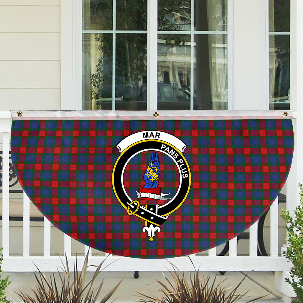 ScotsTee Shop Scottish Mar Crest Tartan Non-Pleated Fan Flag Bunting Banner