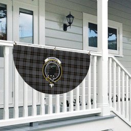 ScotsTee Shop Scottish Turnbull, Dress Bruce Crest Tartan Non-Pleated Fan Flag Bunting Banner