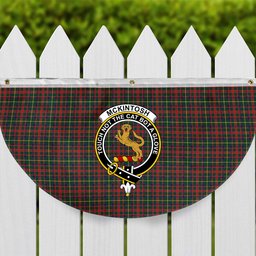 ScotsTee Shop Scottish McKintosh Hunting Modern Crest Tartan Non-Pleated Fan Flag Bunting Banner
