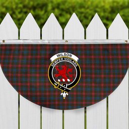 ScotsTee Shop Scottish Wilson Janet 2 Crest Tartan Non-Pleated Fan Flag Bunting Banner