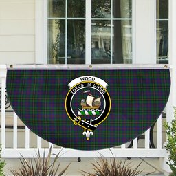 ScotsTee Shop Scottish Wood Crest Tartan Non-Pleated Fan Flag Bunting Banner