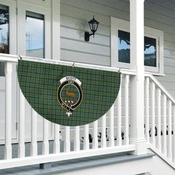 ScotsTee Shop Scottish Scott Green Ancient Crest Tartan Non-Pleated Fan Flag Bunting Banner