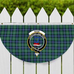 ScotsTee Shop Scottish Rose Hunting Ancient Crest Tartan Non-Pleated Fan Flag Bunting Banner