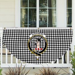 ScotsTee Shop Scottish Shepherd Crest Tartan Non-Pleated Fan Flag Bunting Banner