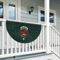 ScotsTee Shop Scottish Moncreiffe of Atholl Crest Tartan Non-Pleated Fan Flag Bunting Banner