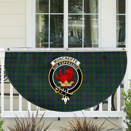 ScotsTee Shop Scottish Moncreiffe of Atholl Crest Tartan Non-Pleated Fan Flag Bunting Banner