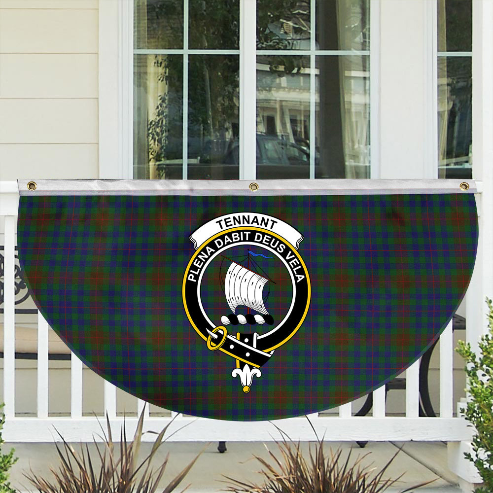 ScotsTee Shop Scottish Tennant Yules Crest Tartan Non-Pleated Fan Flag Bunting Banner