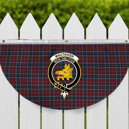 ScotsTee Shop Scottish MacTavish 2 Crest Tartan Non-Pleated Fan Flag Bunting Banner