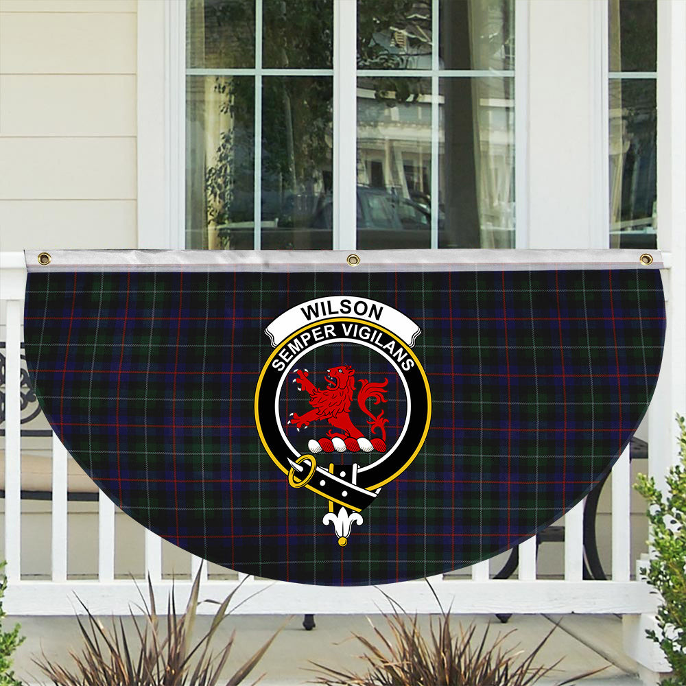 ScotsTee Shop Scottish Wilsons 230 Crest Tartan Non-Pleated Fan Flag Bunting Banner
