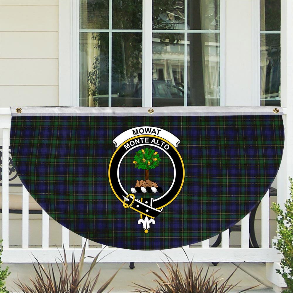 ScotsTee Shop Scottish Mowat Clans Originaux Crest Tartan Non-Pleated Fan Flag Bunting Banner