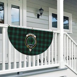 ScotsTee Shop Scottish McArthur-Fox Hunting Modern Crest Tartan Non-Pleated Fan Flag Bunting Banner