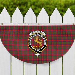 ScotsTee Shop Scottish McKintosh Modern Crest Tartan Non-Pleated Fan Flag Bunting Banner