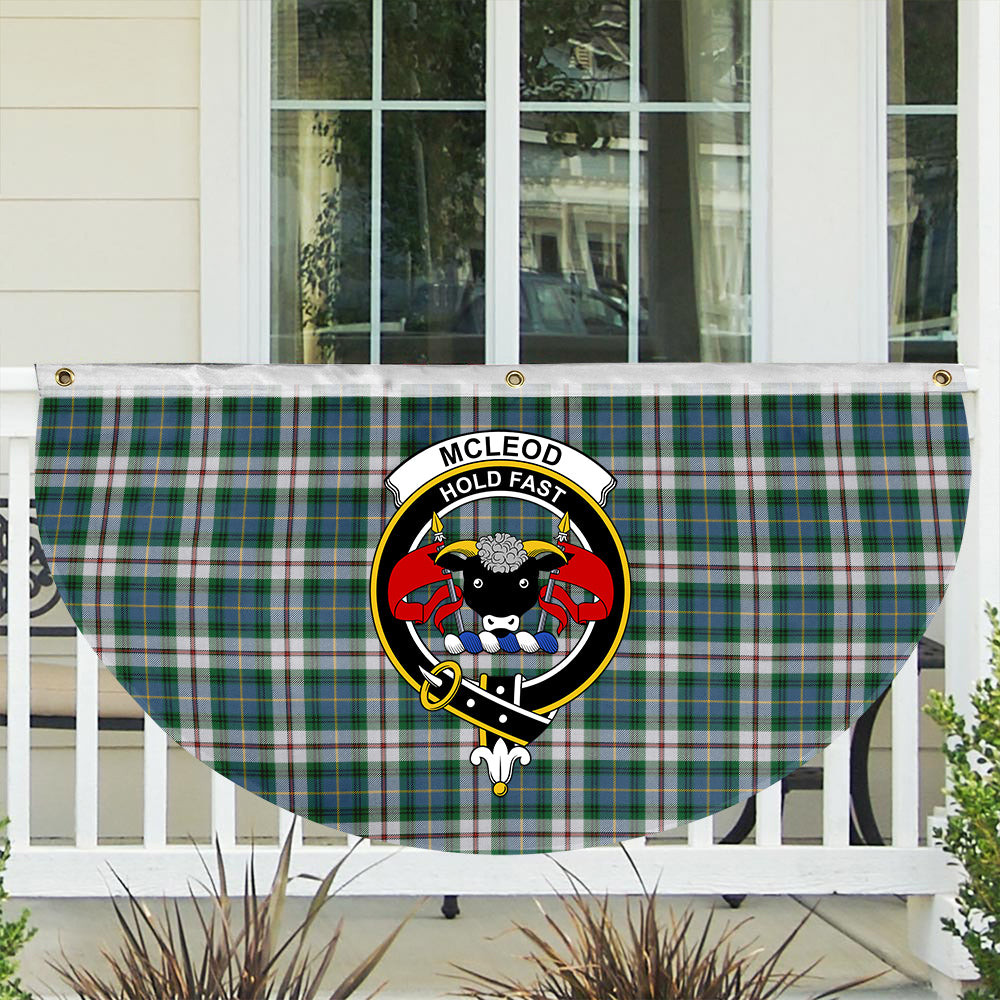 ScotsTee Shop Scottish McLeod Of Californian Ancient Crest Tartan Non-Pleated Fan Flag Bunting Banner
