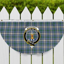 ScotsTee Shop Scottish MacDowall Ancient Crest Tartan Non-Pleated Fan Flag Bunting Banner