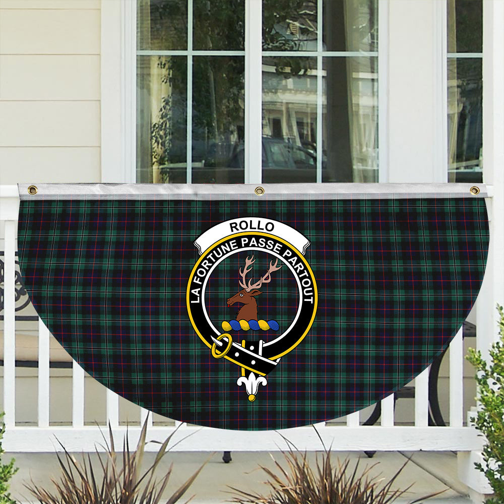 ScotsTee Shop Scottish Rollo Hunting Crest Tartan Non-Pleated Fan Flag Bunting Banner