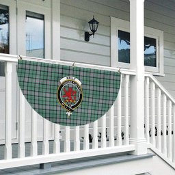 ScotsTee Shop Scottish Kelly of Sleat Hunting Ancient Crest Tartan Non-Pleated Fan Flag Bunting Banner