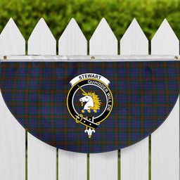 ScotsTee Shop Scottish Stewart of Appin 2 Crest Tartan Non-Pleated Fan Flag Bunting Banner